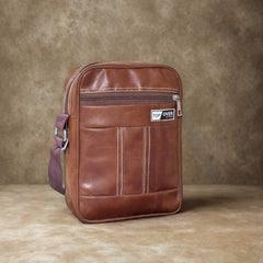 Vertical crossbody messenger bag