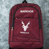 Markhor maroon school backpack (Class Montessori - 3)
